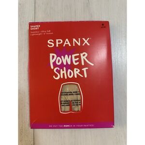 NIP Spanx Power Shorts Shaper Sz M Soft Nude - 6" Inseam